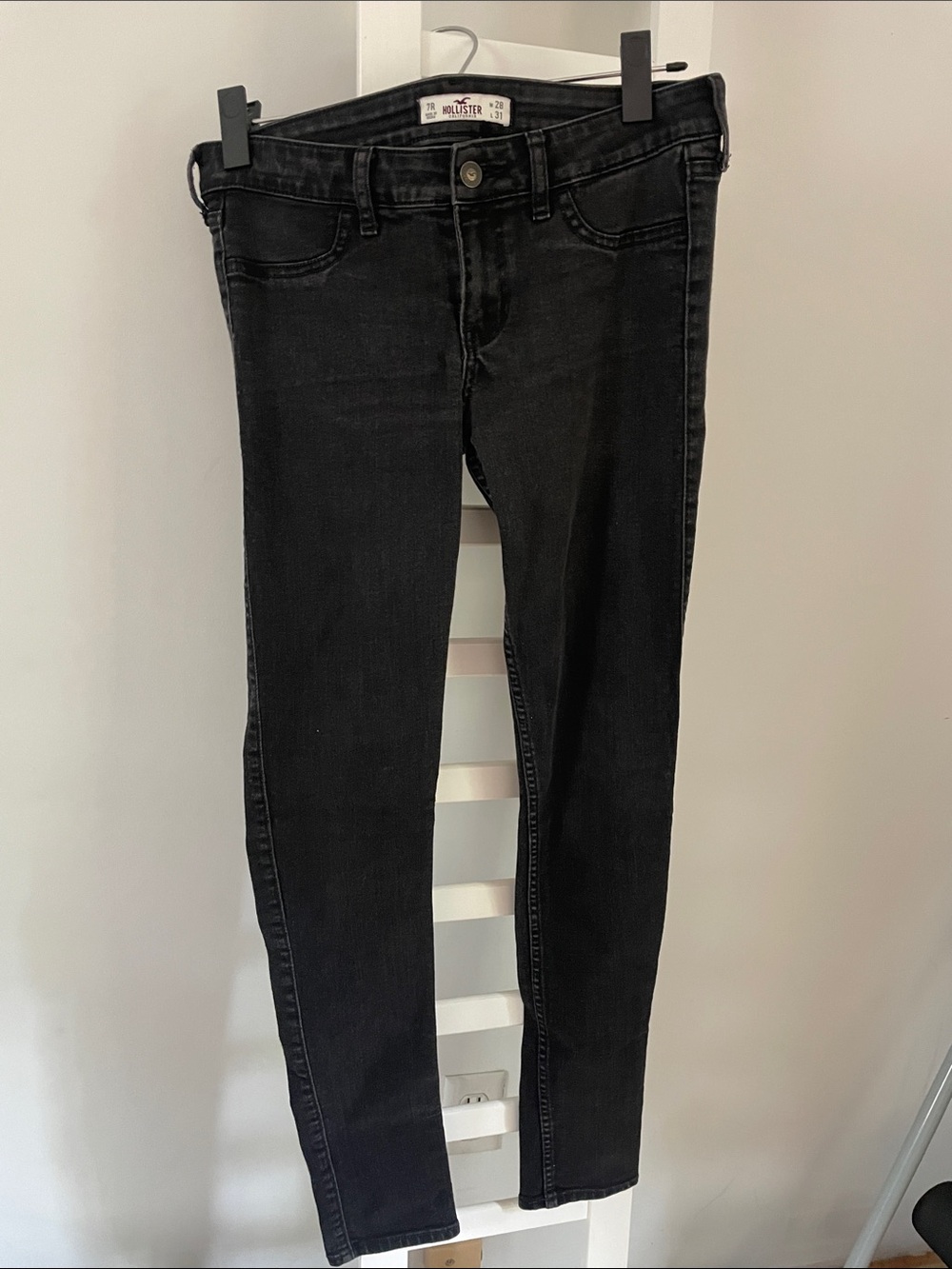 Hollister Washed Black Skinny Jeans